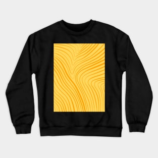 Amazing Simple Aesthetic Light Pastel Yellow Lines Crewneck Sweatshirt